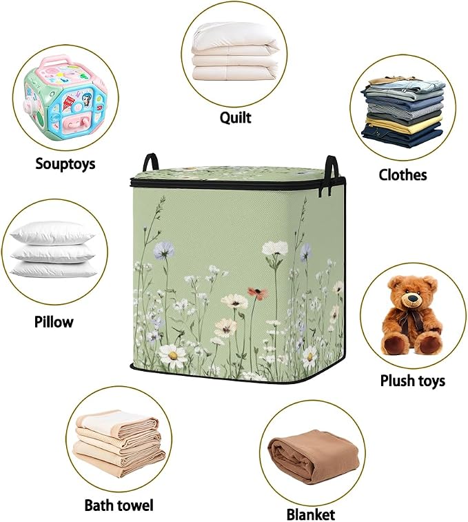 2pcs blanket storage bag for under bed, closet organizers 95L | clothing - Image 2