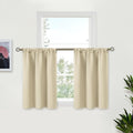 BGment Beige Cafe Curtains 24 Inch Length by BGment