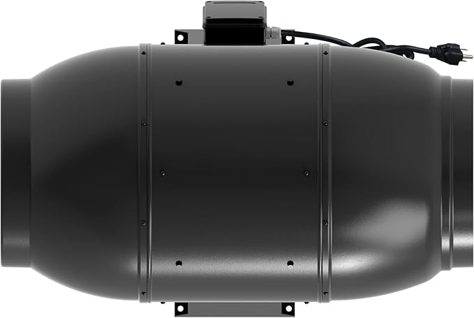 VENTS-US TT Silent M 315 Inline Duct Fan For High Static Pressure Application Up to 1050 CFM - UV Resistant, Sound Absorbing Casing, (12-3/8” Duct Diameter)