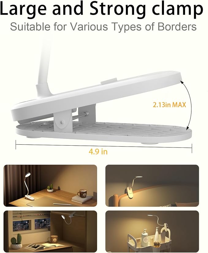Red Book Light, Rechargeable Clip On 625nm LED Light - Image 6
