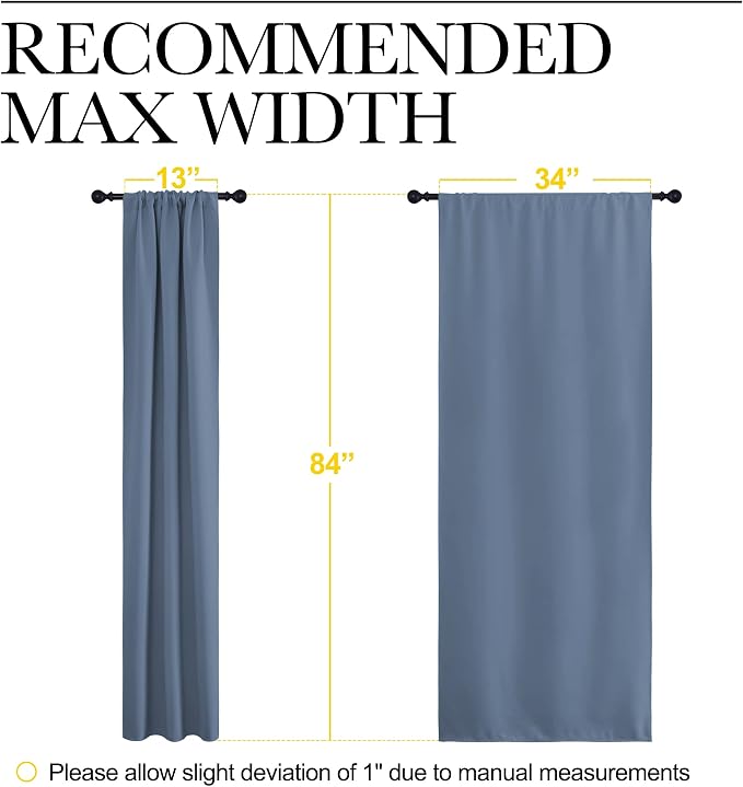 NICETOWN Blackout Curtains Window Draperies - Image 7