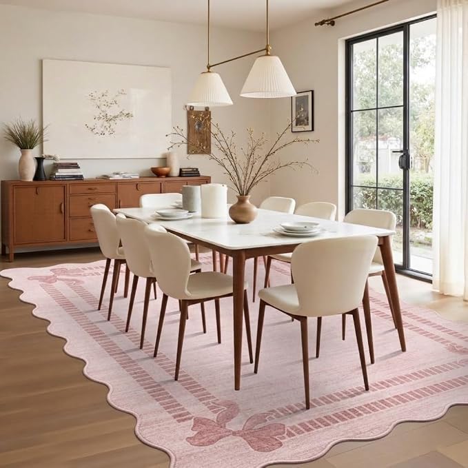 Latte&Fog Washable 6x9 Area Rugs - Image 5
