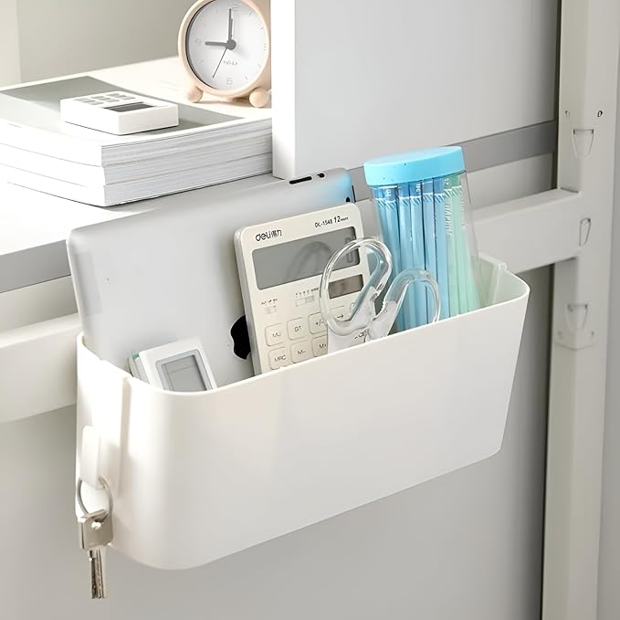 Bedside Organzier Caddy Hanging, Plastic Bunk Bed Shelf - Image 2