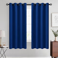 COSVIYA Grommet Room Darkening Royal Blue Curtains 63 inch by COSVIYA