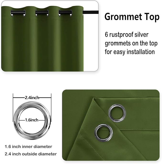 DWCN Blackout Curtains for Bedroom - Image 5