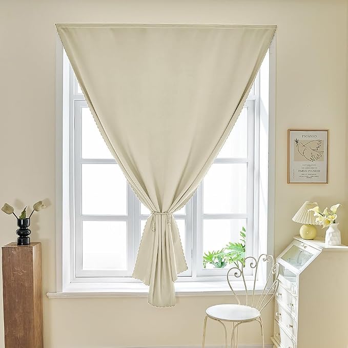 JILRON Adhesive Curtain 100% Blackout No-Drill Easy Install - Image 6