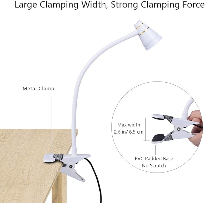 LED Clip Desk Lamp, Headboard Light - Image 4