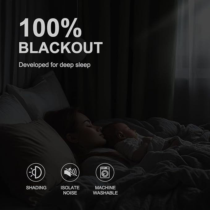 NICETOWN 100% Blackout Curtains - Image 3