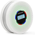 Yfwsrecinoe Upgraded Version Smoke Carbon Monoxide Alarm Detector, Battery-Operated Smoke and CO Alarm with Digital Display, Carbon Monoxide Detectors&Smoke Detector (1Pack)