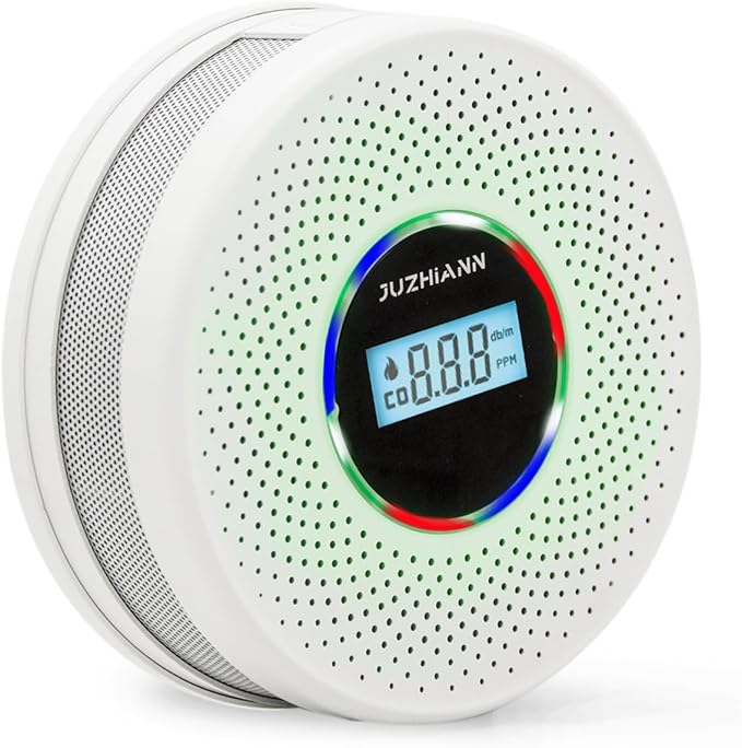 Yfwsrecinoe Upgraded Version Smoke Carbon Monoxide Alarm Detector, Battery-Operated Smoke and CO Alarm with Digital Display, Carbon Monoxide Detectors&Smoke Detector (1Pack)