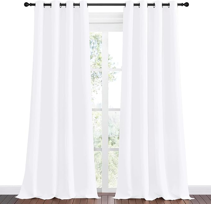 NICETOWN White Curtains for Sliding Door - Image 2