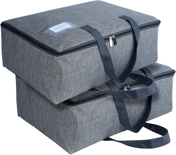 2 Pack Large Moisture-Proof Storage Moving Travel Bag Storage Container | - Image 3