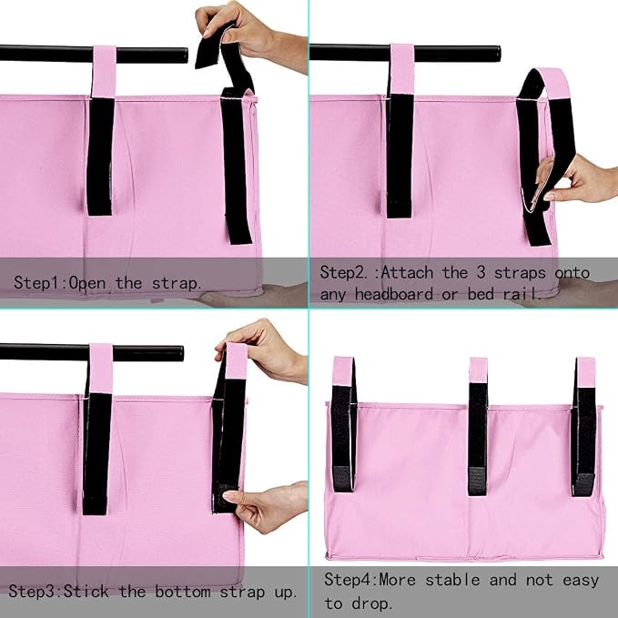 Bedside Storage Caddy, Hanging Storage Organizer Bag - Image 3