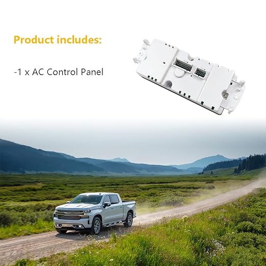 A/C Heater Climate Control Module Panel Switch | Fit for Chevy Silverado Suburban Tahoe Trailblazer Avalanche GMC Sierra Yukon Envoy Cadillac Escalade Buick Rainier Hummer H2 | OE 599-211XD 15832311