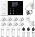 PGST Home Alarm System with T21W HD 5MP Security Camera,Wireless Home Security System with Door Alarm Sensor,Motion Detector,SOS Button,APP Instant Alerts for Villa,Apartment,Kids Safety,Pets