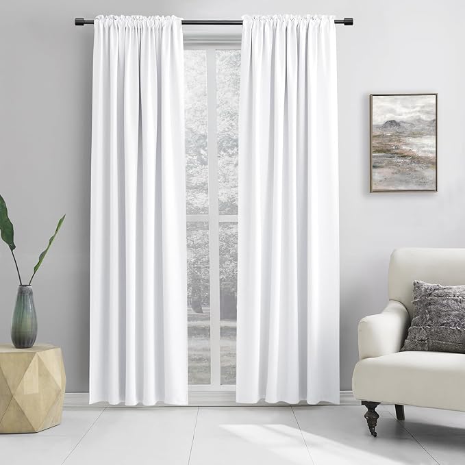 Extra Wide 60 Inches Wide Room Divider Curtains by DONREN