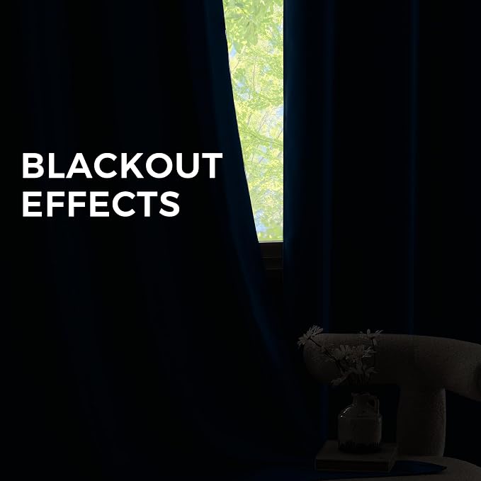 NICETOWN Morrocan Blue Room Darkening Curtains 84 Inches Long 2 Panels - Image 8