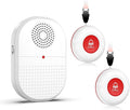 CallToU Caregiver Pager Call Button Elderly Wireless Call Button Vibration Pager Nurse Calling Alert System for Home Elderly Disabled Patient 2 Transmitters 1 Receiver