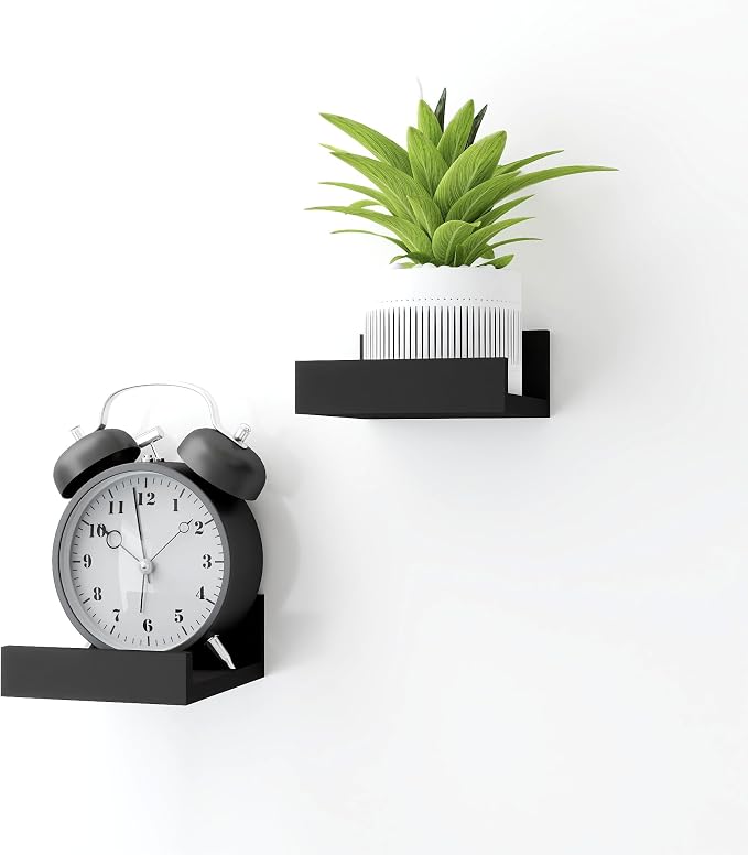 Small Black Floating Shelves for Wall, Shelf by Unknown