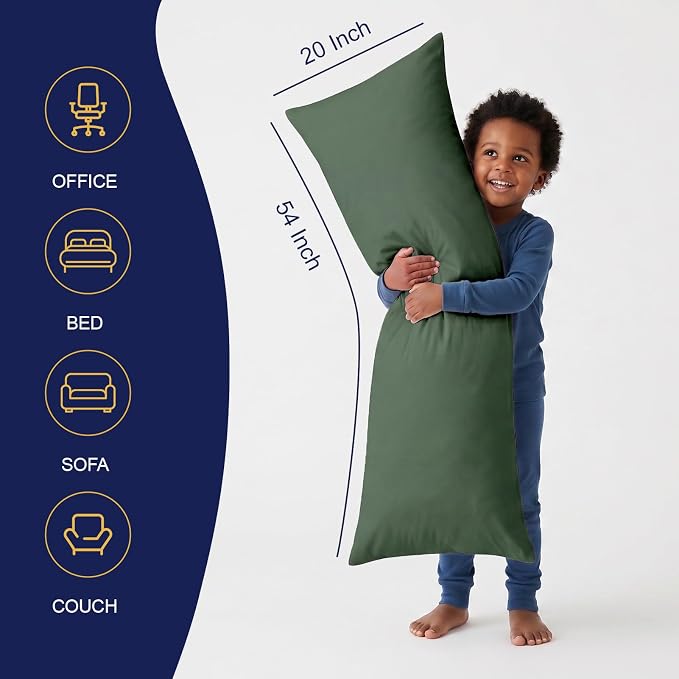 DOWNCOOL Large Body Pillow Insert- Breathable Full Body Pillow - Image 2