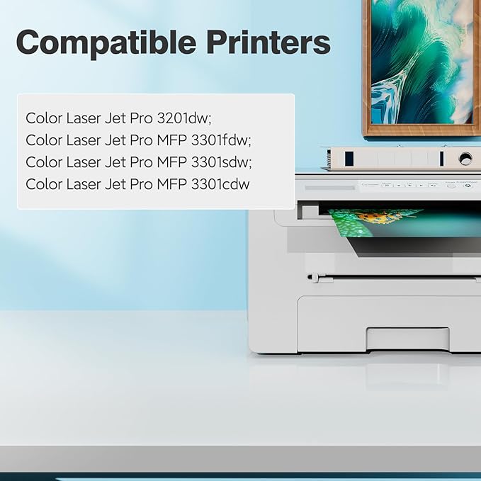 218X Toner Cartridges 3301sdw 3301fdw 3201dw for HP 218X 218A toner Cartridge 4 pack, 3301sdw 3301fdw 3201dw Toner Cartridge, HP218X 218 Toner for Color LaserJet Pro MFP 3301sdw 3301fdw 3201dw 3301cdw