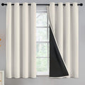 Yakamok Cream Blackout Curtains 54 inches Long by Yakamok