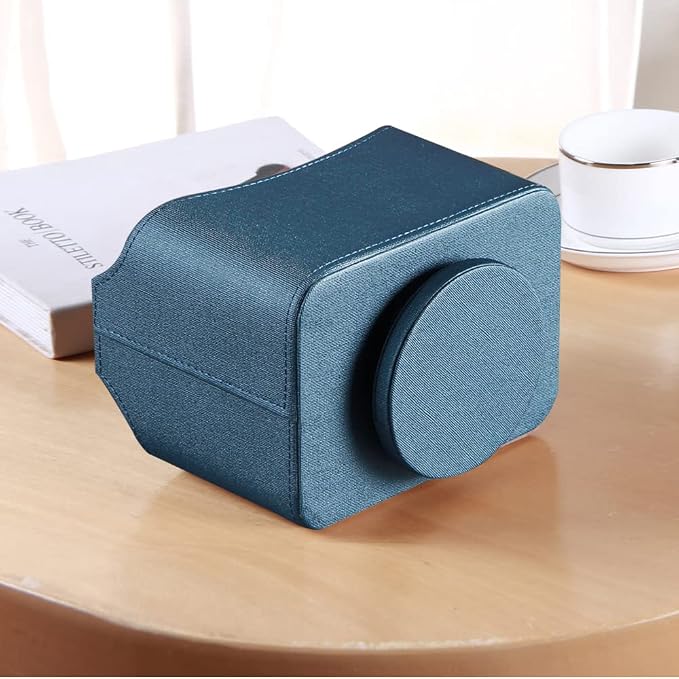 PU Leather 360° Rotatable Remote Control Holder, Nightstand TV Remote Caddy | - Image 5