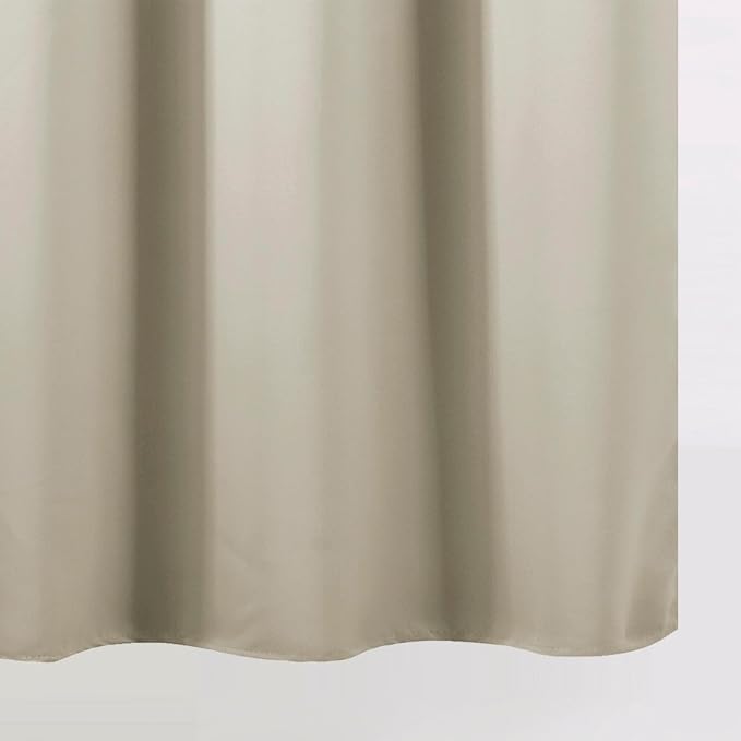 Blackout Curtains 66 x 95 inch/Light Beige Curtains Set of 2 Panels/Thermal - Image 9