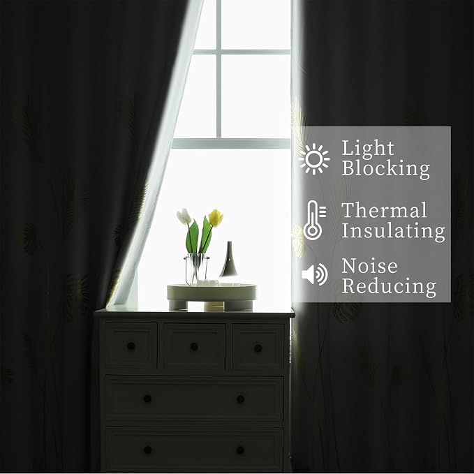 Greyish White Room Darkening Curtains 90 Inches Long - Image 6