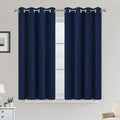 COSVIYA Grommet Room Darkening Navy Blue Curtains 45 inch Long by COSVIYA