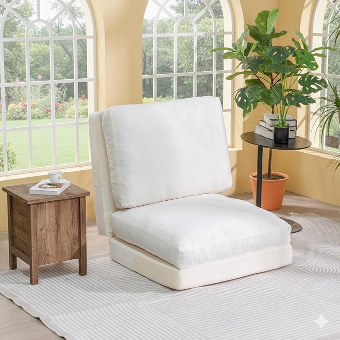 Cvortll 4-in-1 Folding Sofa Bed, Memory Foam Bean Bag Chair, Large Convertible - Image 8