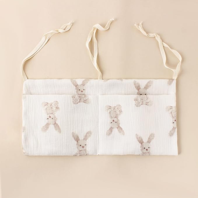 Baby Bedside Hanging Bags Storage Organizer Milk Bottle Toy Crib Baby Nappy-Bag - Image 4
