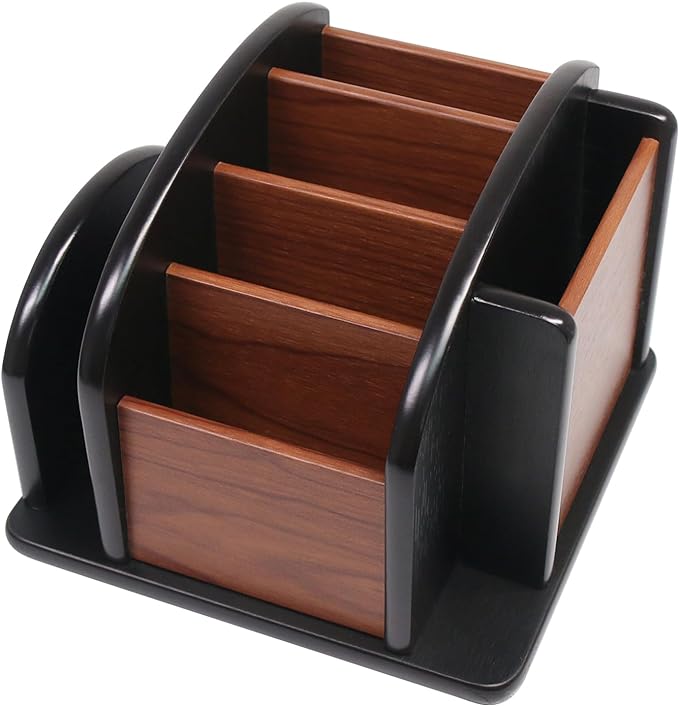 Coideal Remote Control Holder Caddy, 360° Rotating Coffee Table Organizer by Coideal