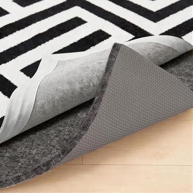 GORILLA GRIP Felt and Natural Rubber Stay in Place Slip Resistant Rug Pad, 1/4in Thick, 6x9 FT Protective Padding Under Area Rugs, Cushioned Gripper Pads, Carpet Runners, Hardwood Floors Protection