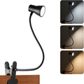 Eye-Caring Clip On Desk Lamp, 3 Color Modes & 10 Brightness LED Reading Light by LALISU