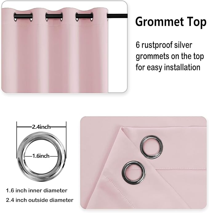 DWCN Blackout Curtains for Bedroom - Image 6