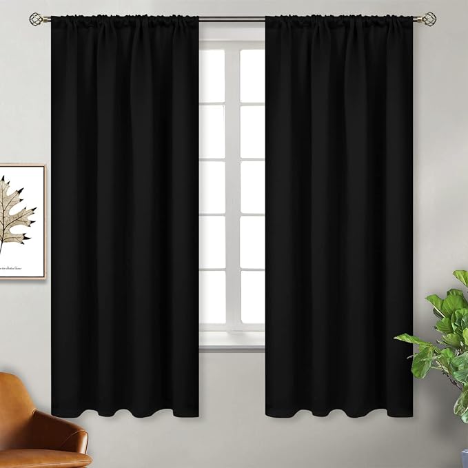 BGment Rod Pocket Blackout Curtains 63 Inch Length - Image 7