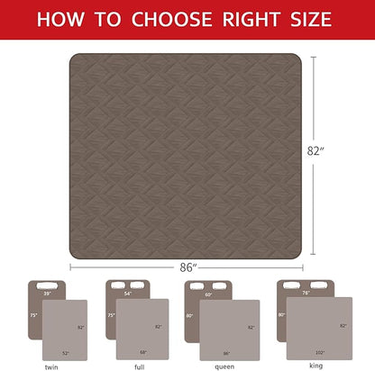 Moonsea Waterproof Blanket Dog Bed Cover with Non-Skid Bottom, Couch Cover for Dogs, Mattress Protector Furniture Protector, Bed Couch Sofa(86" X 82"), Chocolate
