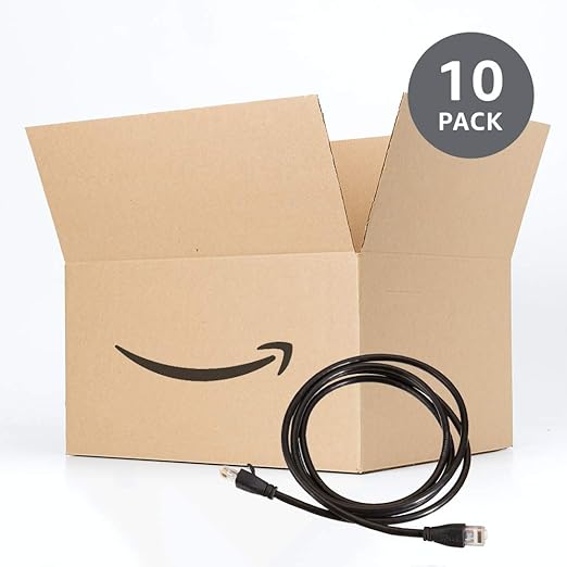 Amazon Basics RJ45 Cat-6 Ethernet Patch Internet Cable - 5 Foot (1.5 Meters), 16 Pack of 10, 160 Count Total, Black