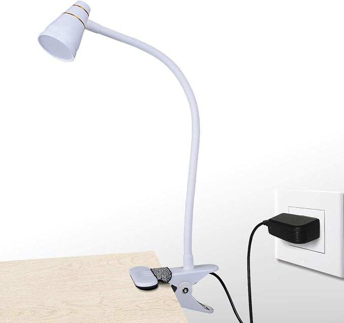 LED Clip Desk Lamp, Headboard Light by Unknown