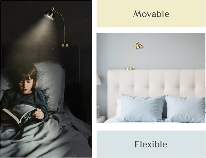 Patented Innovative Design Headboard Reading Light Pro. No Drilling Book Light - Image 2