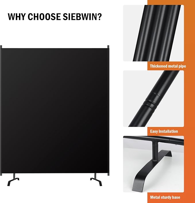 Room Divider Panel, 100% Blackout Privacy Screens - Image 7