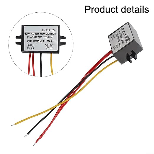 Voltage Regulator AC 12V to DC 12V Converter 5A Waterproof for Advertising Screens