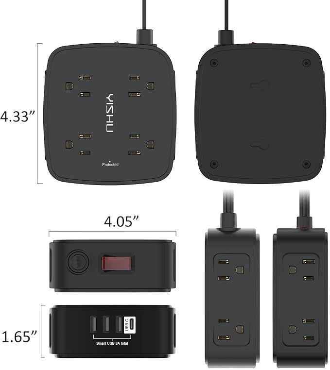 6 Ft Surge Protector Power Strip - Image 7