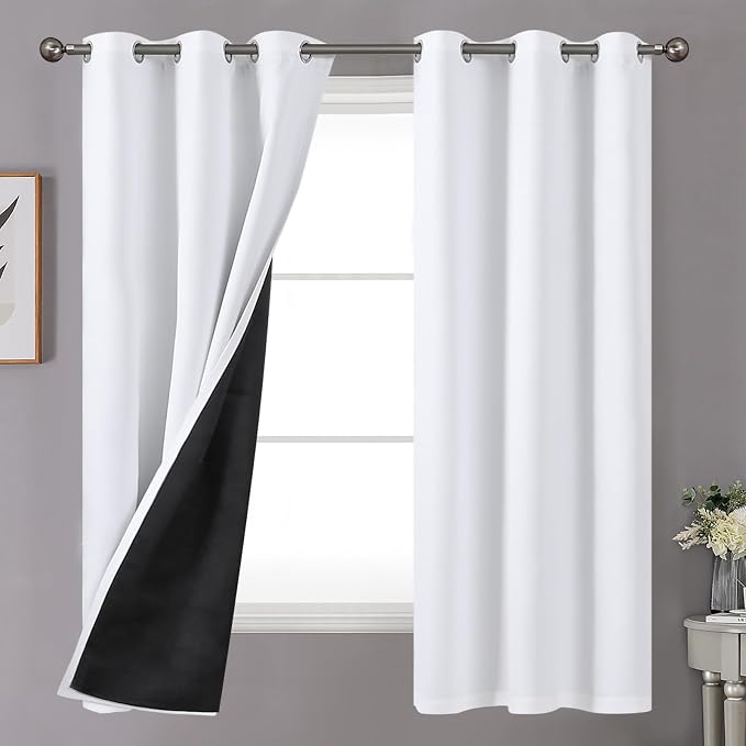 YoungsTex Insulated 100% Blackout Curtains 63 Inch Length by YoungsTex