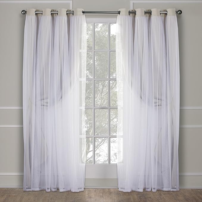 TOWN & COUNTRY LUXE Talia Double Layer Indoor Curtains, Sheer and Room - Image 2
