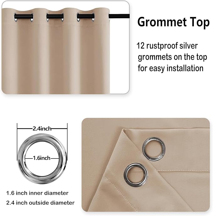 DWCN Blackout Curtains for Bedroom - Image 5