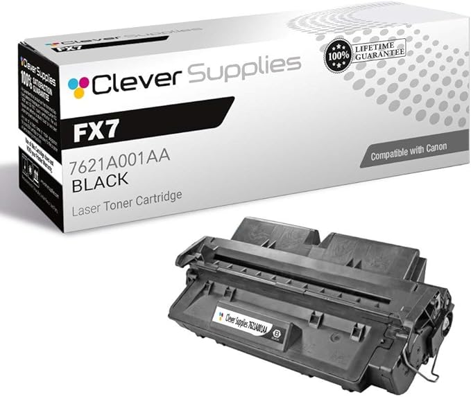 CS Compatible Toner Cartridge Replacement for Canon FX7 7621A001AA Black Fax Series FAX L2000 L2000iP LaserClass 710 720 720i 730 730i Toner Cartridge Black