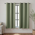 KOUFALL 48 Inch Short Curtains for Bathroom Small Windows, Thermal Insulated by KOUFALL