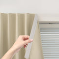 Stick On Blackout Curtains No Drill Required Self Adhesive Window Coverings by Sovtfides